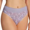 Thong Panties * | Less Expensive Warner'S No Pinching. No Problems. High Waist Thong Rx2241P Lavendarauraflorall