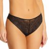 Lace Panties * | New Collections Dkny Pure Lace Thong Panty Dk8591 Black