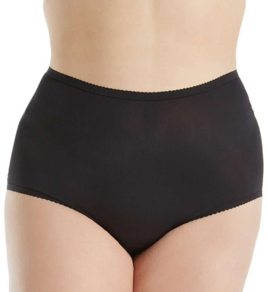 Brief Panties * | Lower Prices Shadowline Plus Size Spandex Modern Brief Panty 17605P