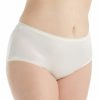 Brief Panties * | Exceptional Design Shadowline Plus Size Nylon Modern Brief Panty 17642P