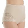 Lace Panties * | Opening Sales Bali Microfiber And Lace Shaping Brief Panty 2 Pack X054