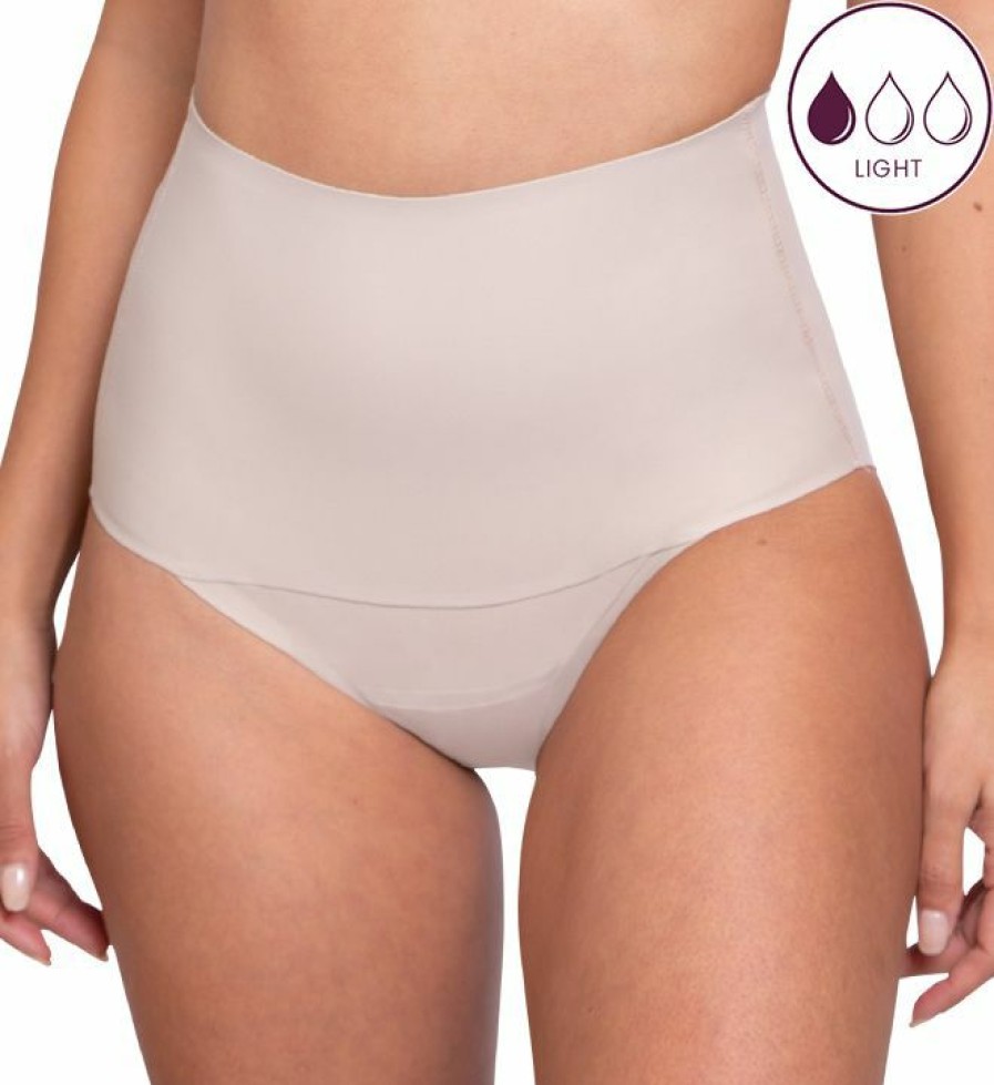 Brief Panties * | Best Quality Proof Super Light Absorbency Hi Waist Smooth Brief Panty Pfsb003