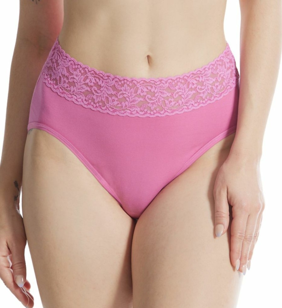 Brief Panties * | Exceptional Design Hanky Panky Supima Cotton French Brief Panty 892461