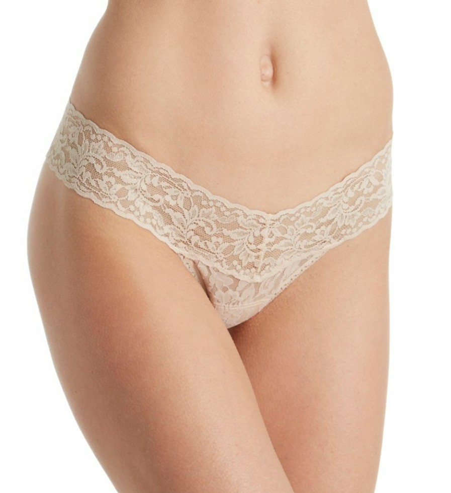 Lace Panties * | Original Model Hanky Panky Signature Lace Low Rise Thong 3 Pack 49113Pk