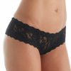 Lace Panties * | Shop Hanky Panky After Midnight Lace Crotchless Hipster Panty 482921 Black