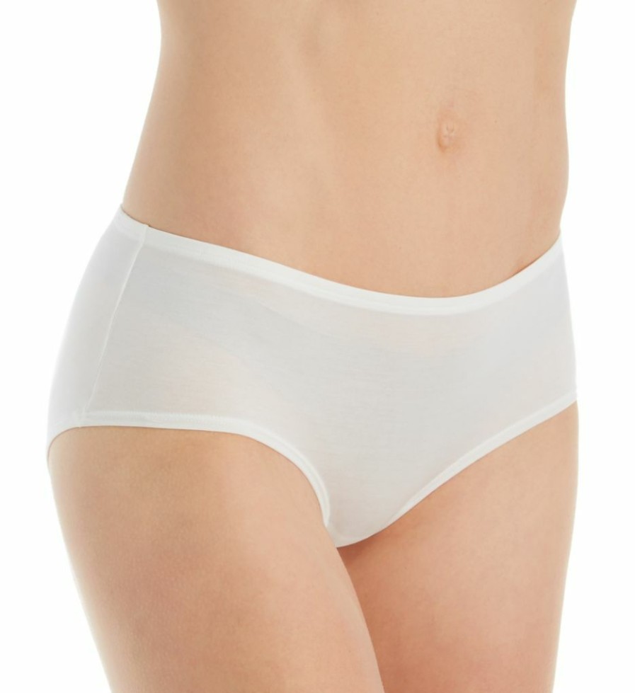 Brief Panties * | Shop Calida 100% Nature Boycut Brief Panty 24294 Starwhite