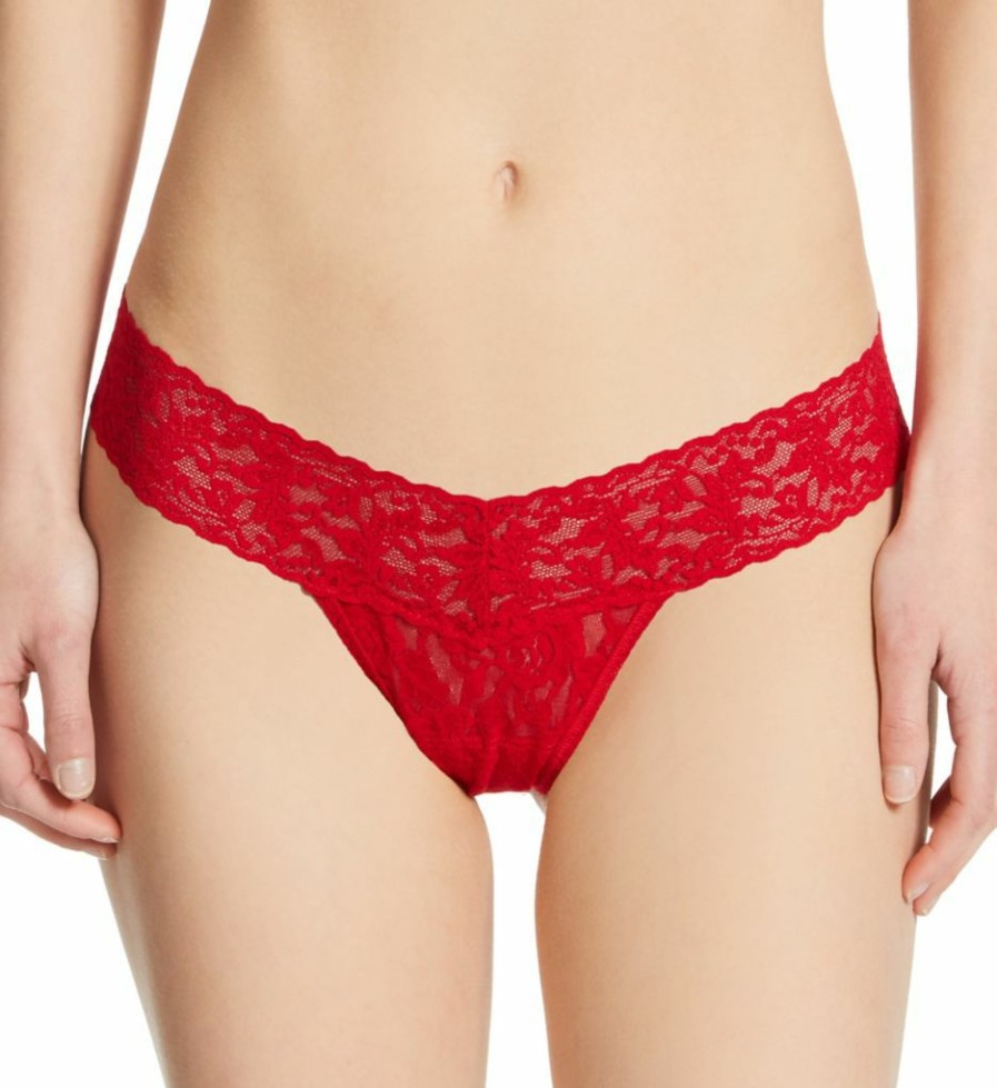 Thong Panties * | Free Delivery Hanky Panky After Midnight Naughty & Nice Boxed Thong Set 49Nnpk Black/Red