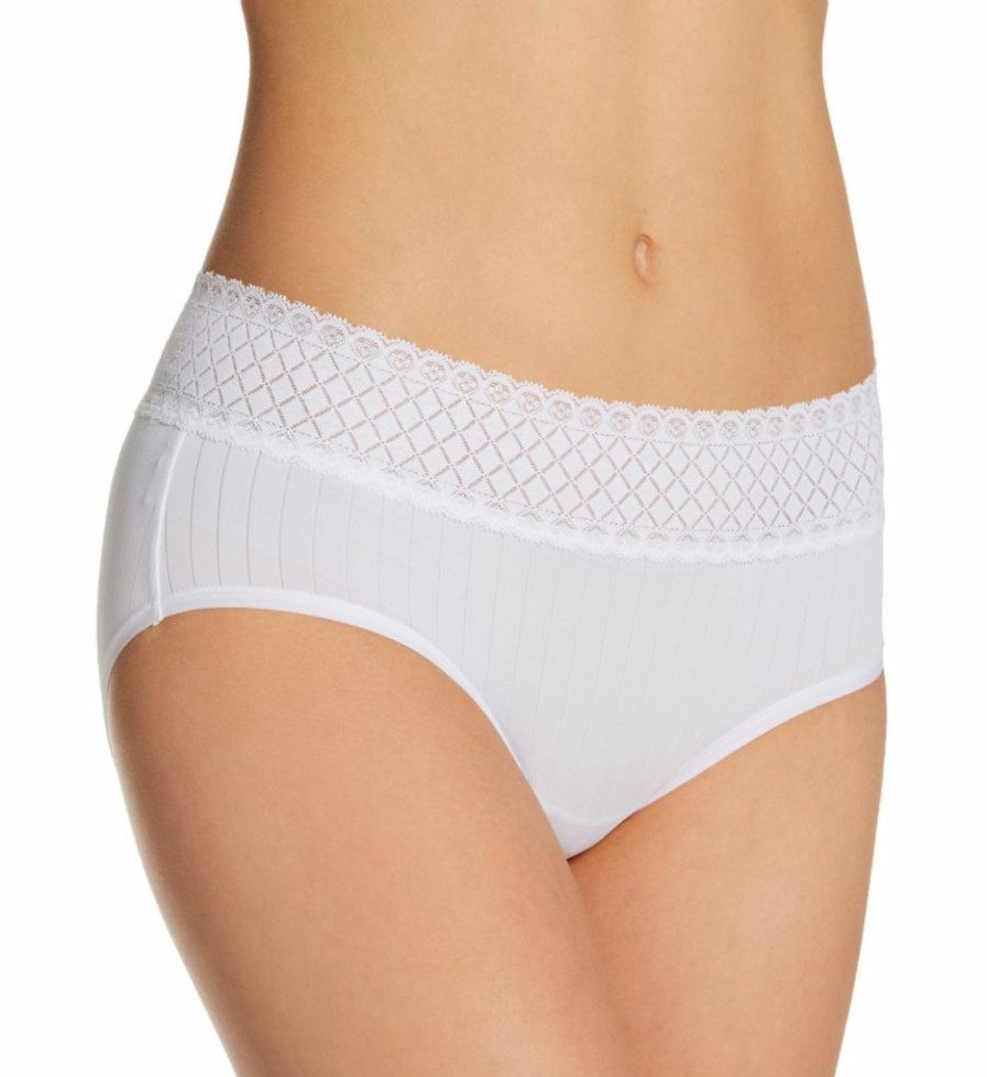 Brief Panties * | Excellent Warner'S No Pinching. No Problems. Hipster Brief Panty Ru2241P White