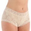 Lace Panties * | Exceptional Design Hanky Panky Signature Lace Plus Wide Band Boyshort Panty 481281X