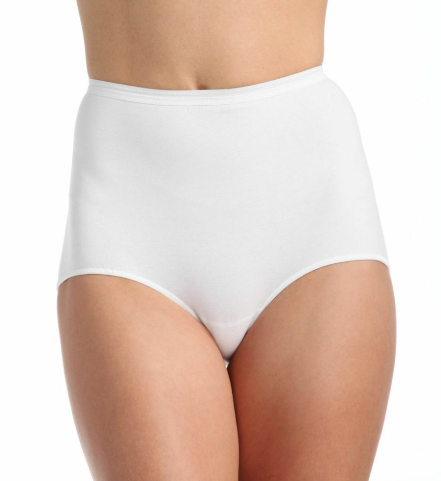 Brief Panties * | Excellent Calida Comfort Stretch Cotton Full Brief Panties 23024 White