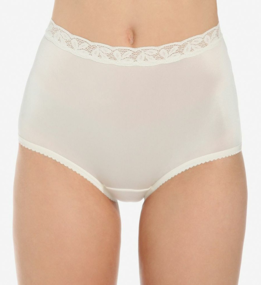 Brief Panties * | Exceptional Design Shadowline Nylon Classics Brief Panty 17014