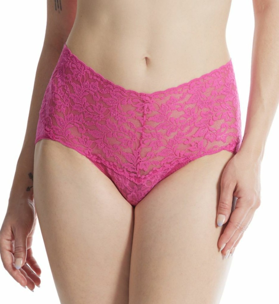 Lace Panties * | Exceptional Design Hanky Panky Signature Lace Retro V-Kini Panty 9K2124