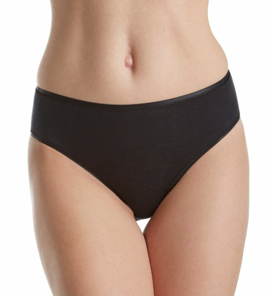 Brief Panties * | On Sale Hanro Cotton Seamless Hi-Cut Full Brief Panty 1626