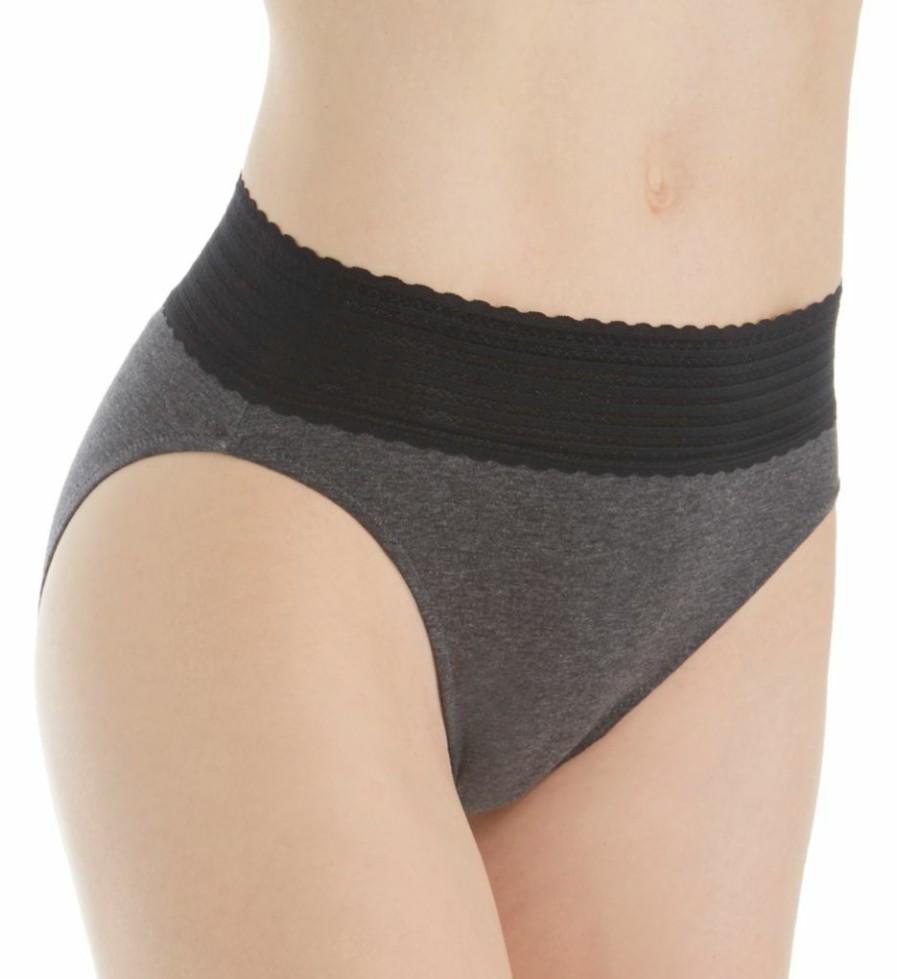 Lace Panties * | Discount Warner'S No Pinching No Problems Cotton Hi-Cut With Lace Rt2091P