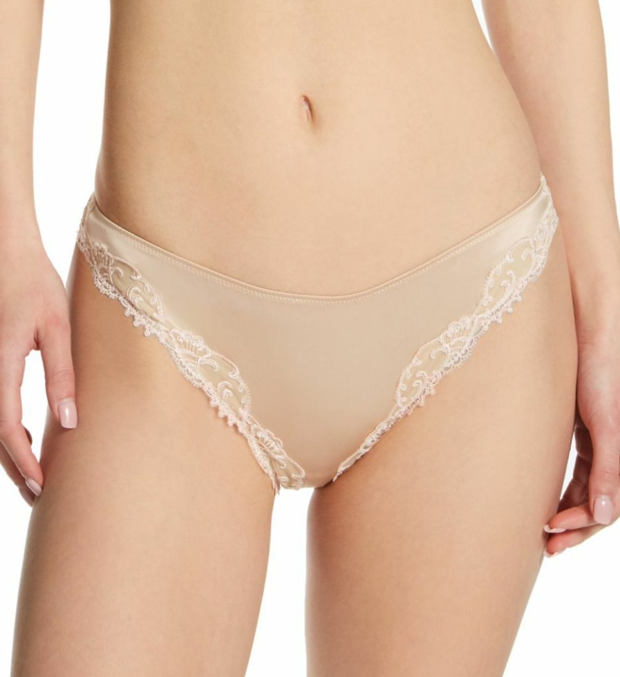 Brief Panties * | Less Expensive Lise Charmel Splendeur Soie Italian Brief Panty Acc0780 Champagne