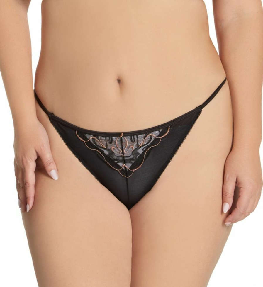 Thong Panties * | Opening Sales Curvy Kate Scantilly Fascinate Thong St1720 Black