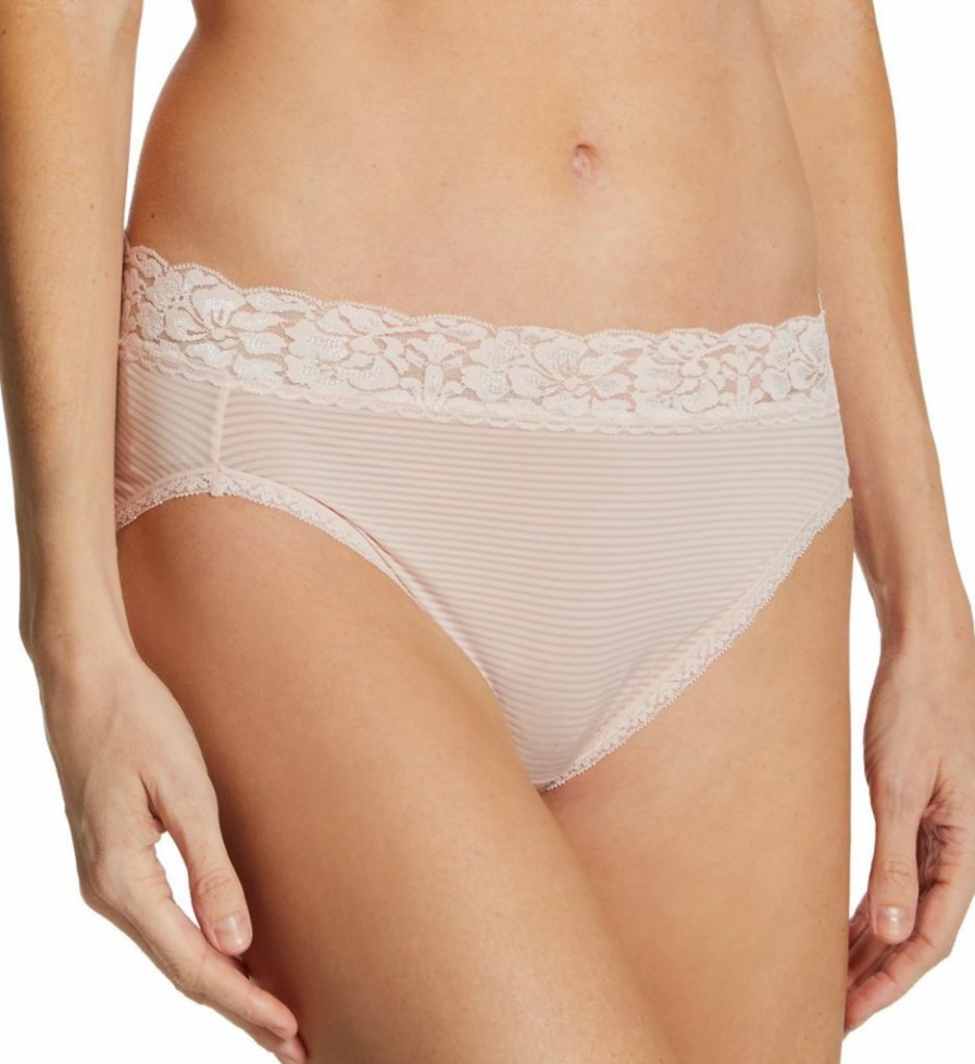 Lace Panties * | New Collections Vanity Fair Flattering Lace Hi Cut Brief Panty 3 Pack 13383