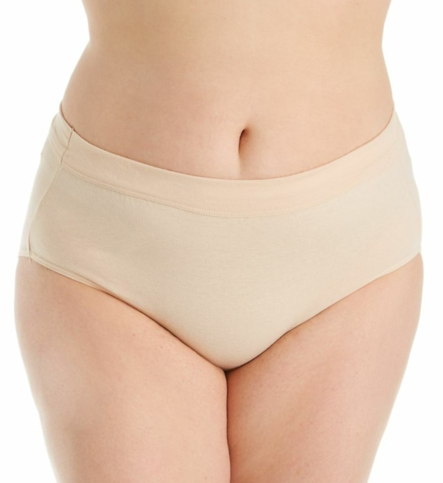 Brief Panties * | Fascinating Model Just My Size Cool Comfort Ultra Soft Brief Panty 6 Pack 14106C Assorted