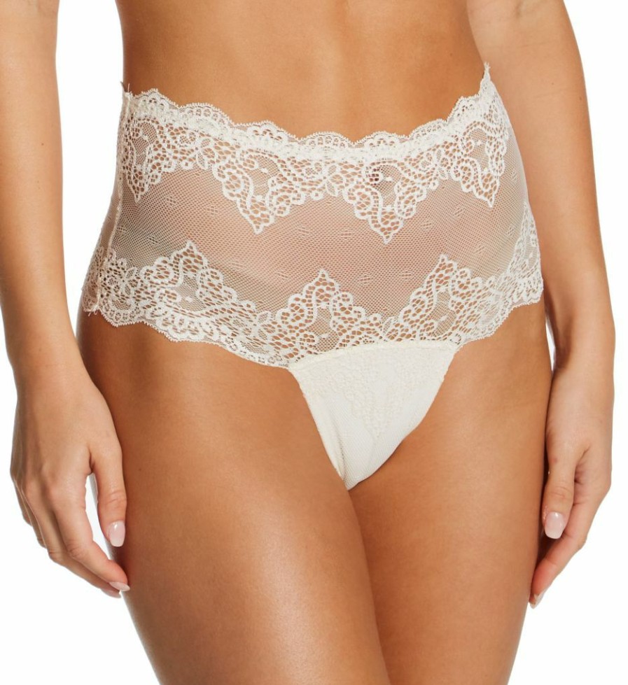 Thong Panties * | Exceptional Design Only Hearts So Fine Lace High Waist Thong 51667