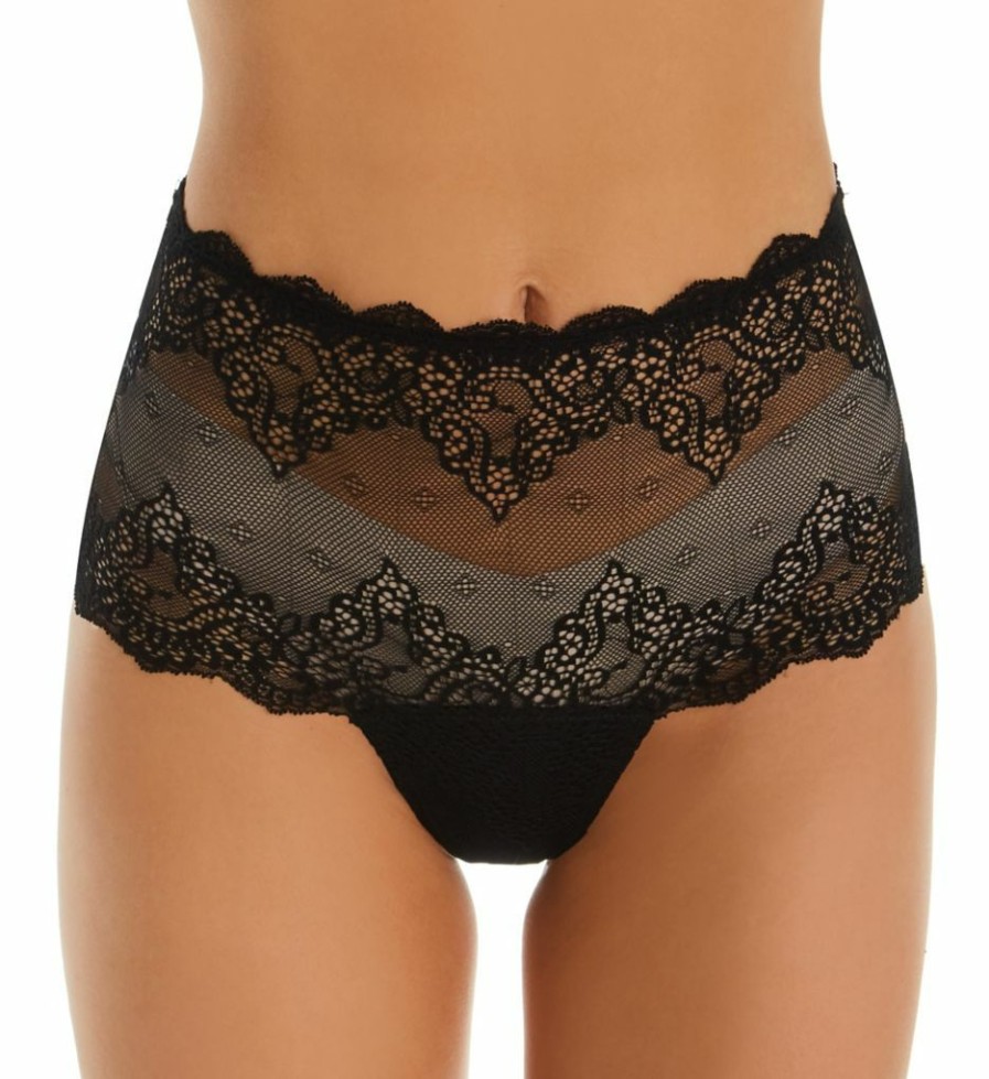 Thong Panties * | Exceptional Design Only Hearts So Fine Lace High Waist Thong 51667