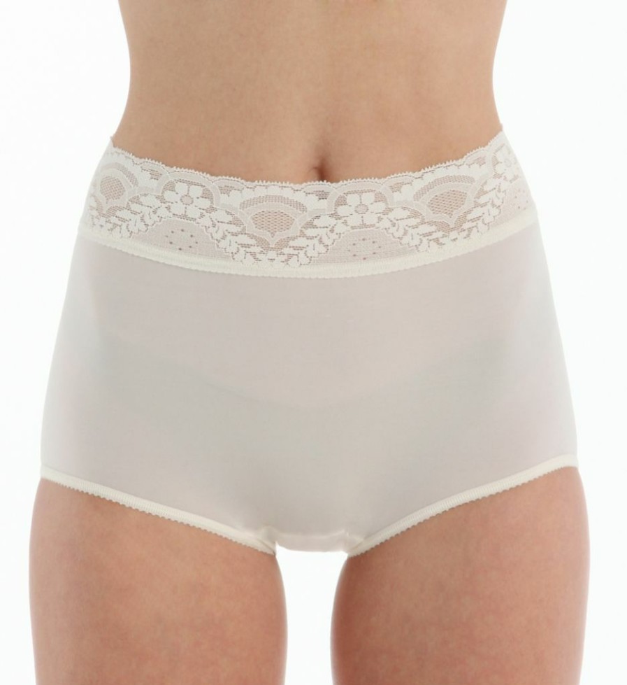 Brief Panties * | New Products Bali Lacy Skamp Brief Panty 2744