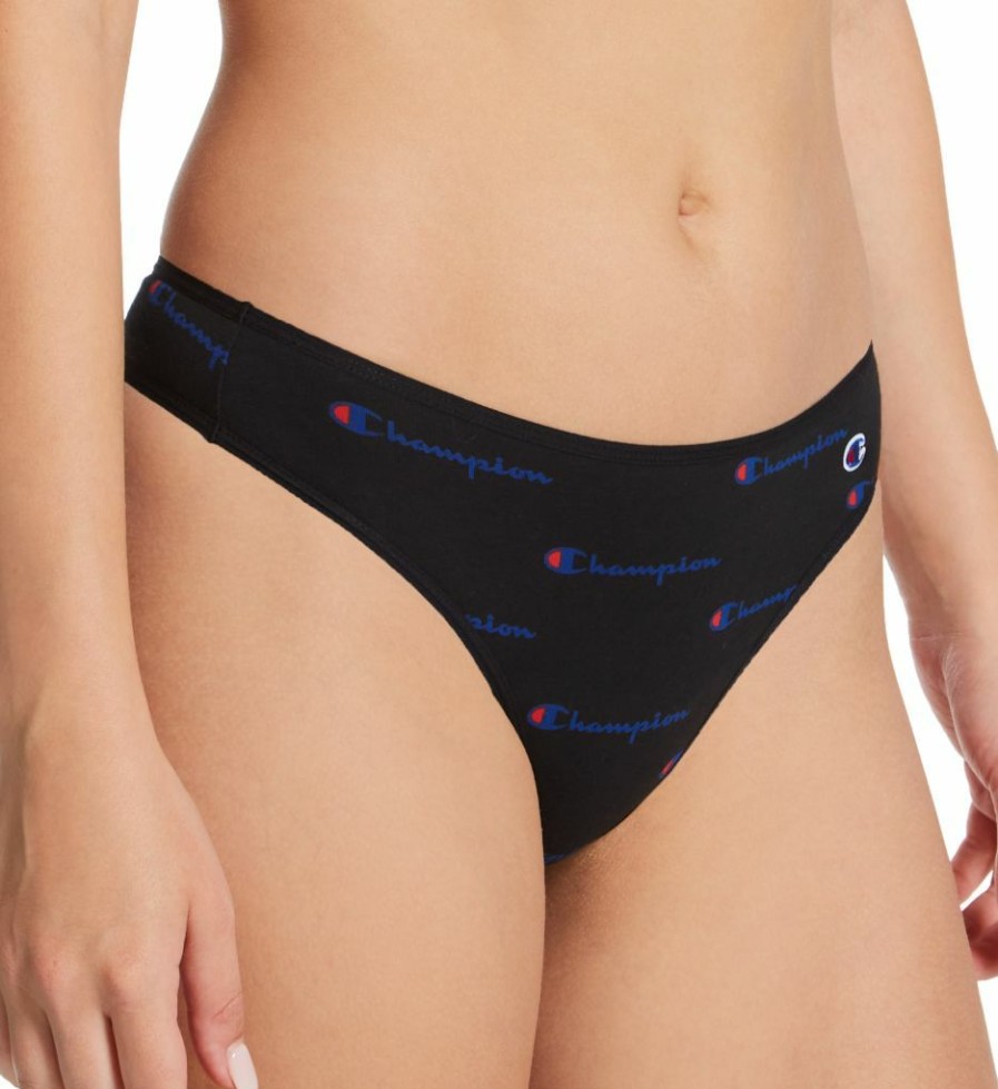 Thong Panties * | On Sale Champion Cotton Stretch Thong Ch46As