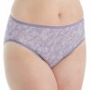 Brief Panties * | Delicate Design Fruit Of The Loom Microfiber Hi Cut Brief Panty 6 Pack 6Dmfhc1 Assorted