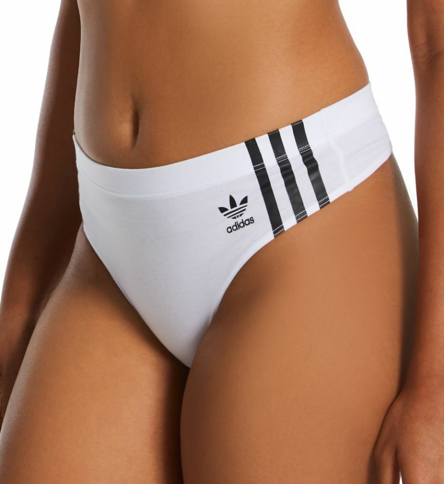 Thong Panties * | Less Expensive Adidas Smart Cotton Wide Side Thong 4A1H63-O