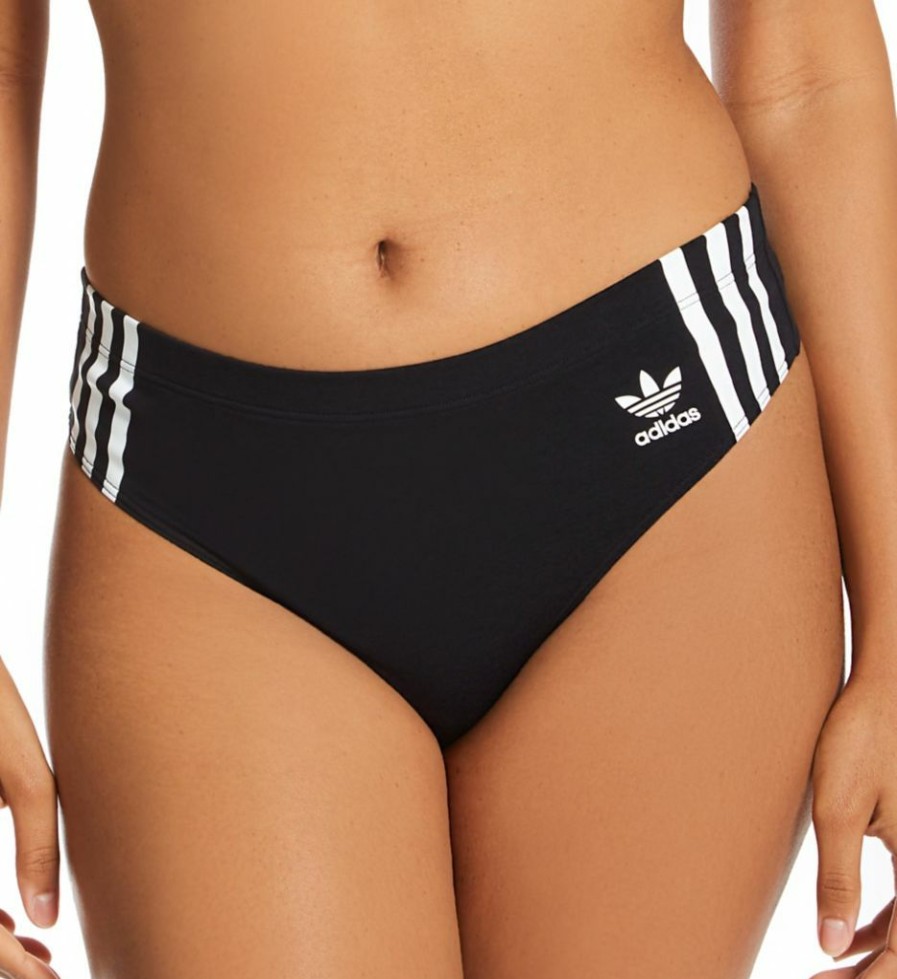 Thong Panties * | Less Expensive Adidas Smart Cotton Wide Side Thong 4A1H63-O