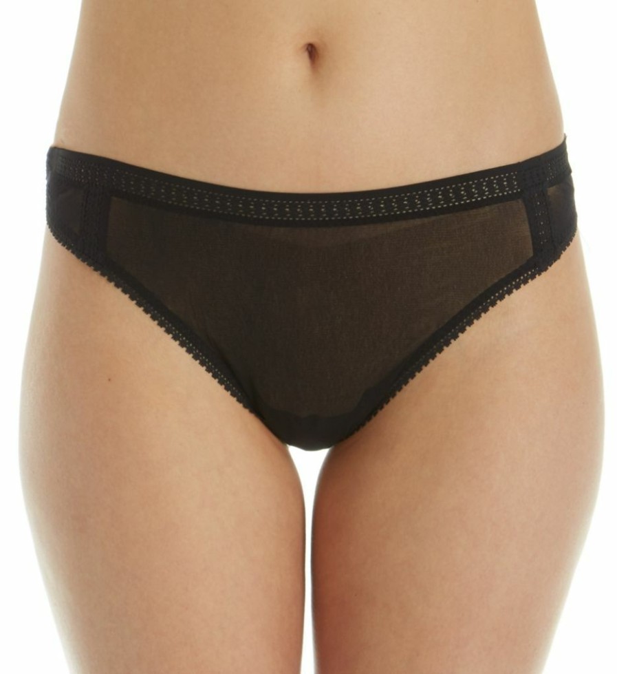 Thong Panties * | Exceptional Design Ongossamer Mesh High Cut Thong 022958