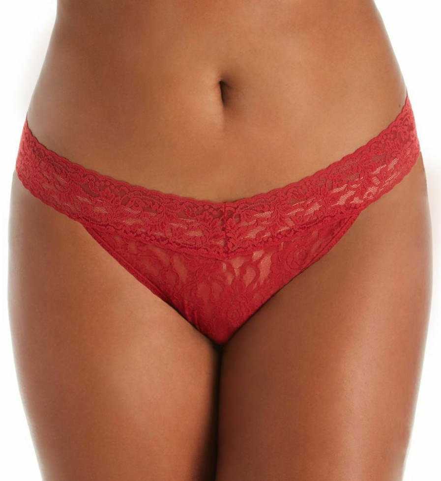 Lace Panties * | Less Expensive Hanky Panky Plus Original Rise Signature Lace Thongs 5 Pack 4811Xf Classic