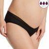 Brief Panties * | New Collections Love Luna Maternity Under Belly Lady Leaks Brief Llu-390 Black