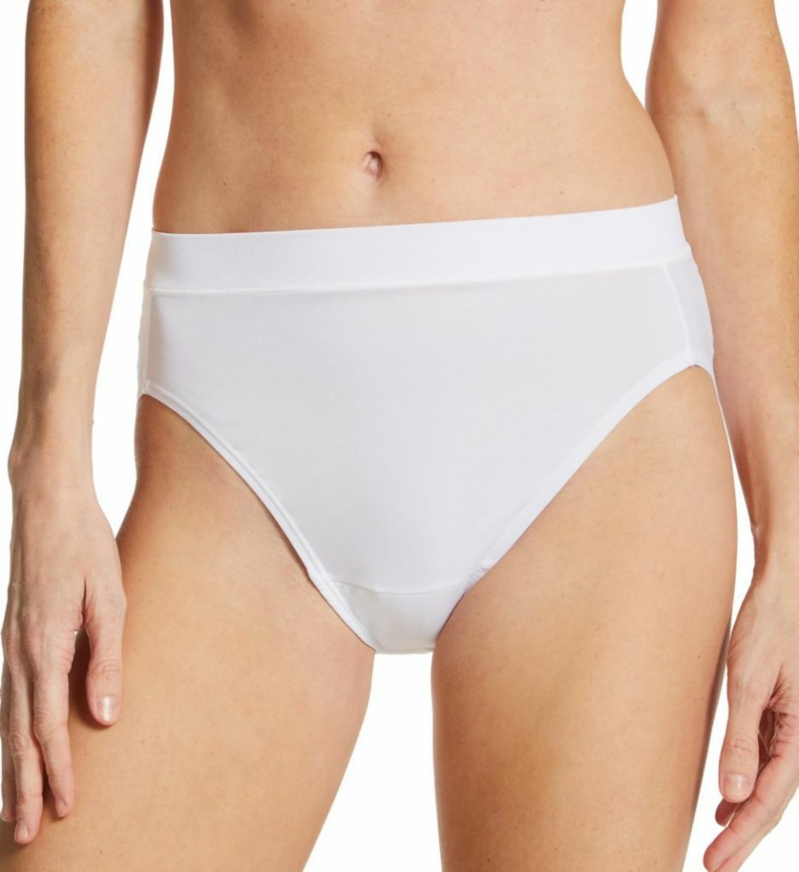 Brief Panties * | Glamor Model Vanity Fair Comfort Hi Cut Brief Panty 3 Pack 13313