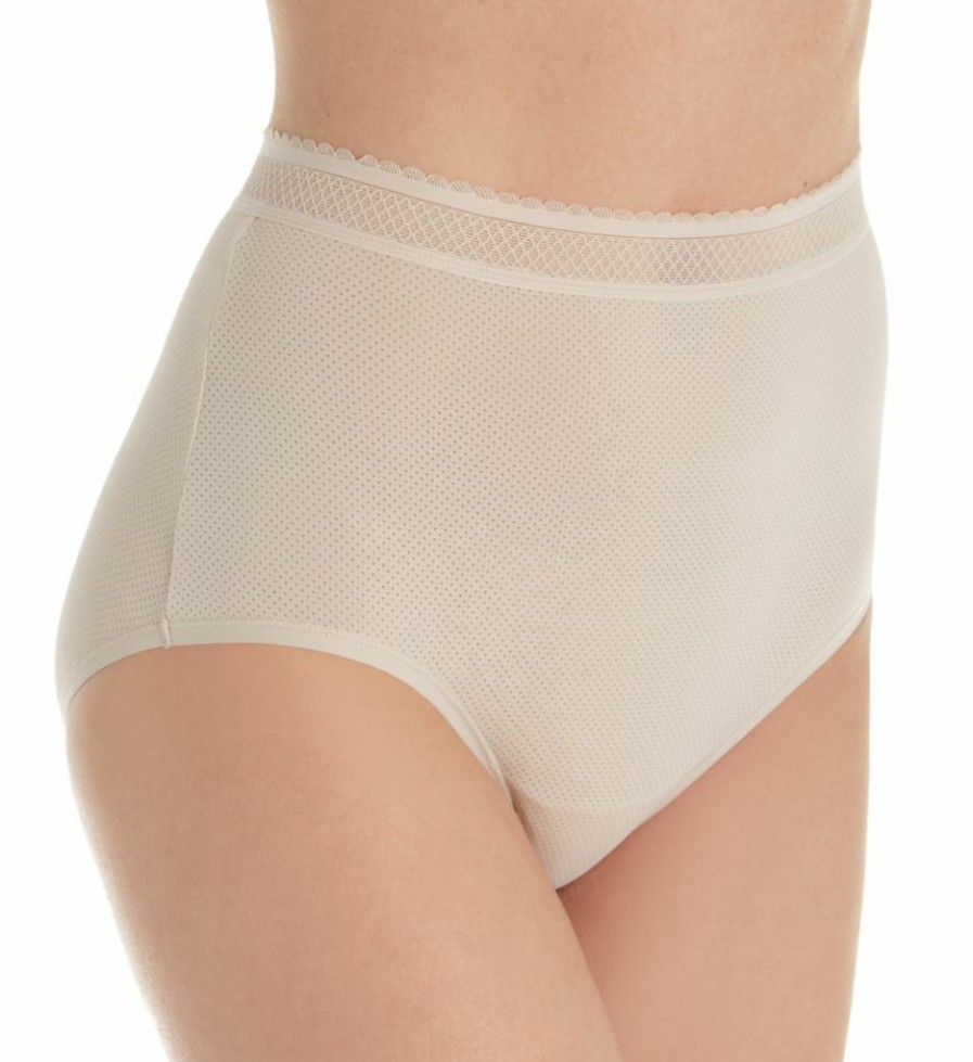 Lace Panties * | Free Delivery Warner'S Breathe Freely Brief Panty With Lace Rs4901P