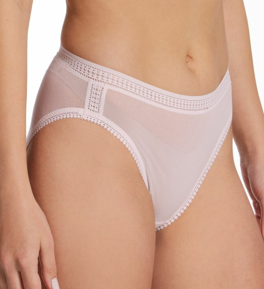 Brief Panties * | Delicate Design Ongossamer Mesh Hi Cut Brief Panties 3012