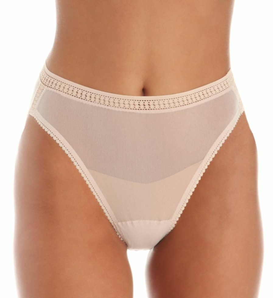 Brief Panties * | Delicate Design Ongossamer Mesh Hi Cut Brief Panties 3012