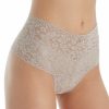 Lace Panties * | New Collections Hanky Panky Signature Lace Retro Thong 3 Pack 9K1926K Black/Chai/Taupe