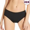 Brief Panties * | Discount Love Luna Midi Lady Leaks Brief Panty Llu-330 Black