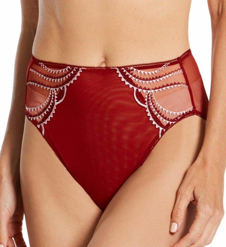 Brief Panties * | Delicate Design Wacoal Evocative Edge Hi Cut Brief Panty 841304