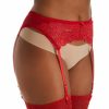 Lace Panties * | Less Expensive Shirley Of Hollywood Plus Size Chopper Lace Garter Belt X671