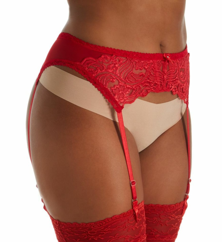 Lace Panties * | Less Expensive Shirley Of Hollywood Plus Size Chopper Lace Garter Belt X671