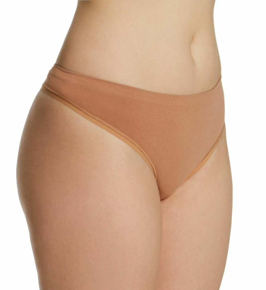 Thong Panties * | Best Quality Commando Minimalist Thong Mn101 Cocoa