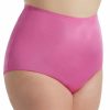 Brief Panties * | Discount Shadowline Plus Size Hidden Elastic Nylon Classic Brief Panty 17032P