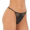 Thong Panties * | Fantastic Model Pour Moi Contradiction Suspense Thong 11804 Black