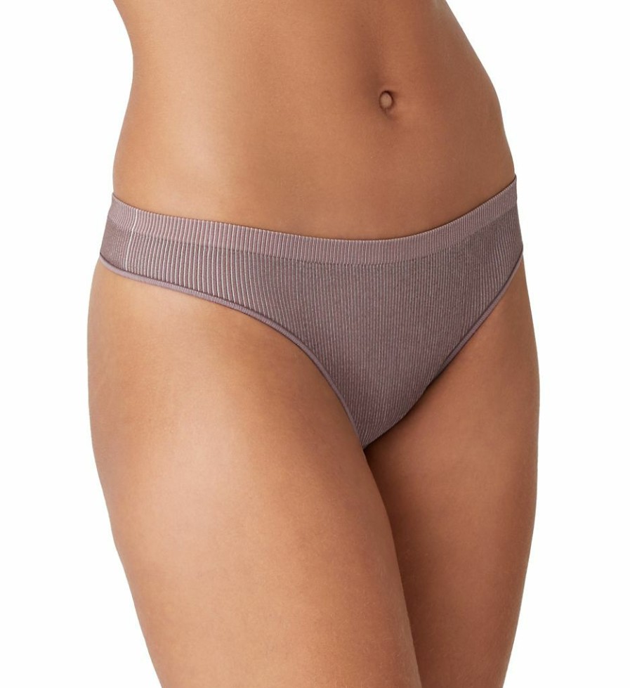 Thong Panties * | Free Delivery B.Tempt'D By Wacoal Comfort Intended Rib Thong Panty 979277