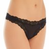 Thong Panties * | Fantastic Model Only Hearts Organic Cotton Lace Trim Thong 50841