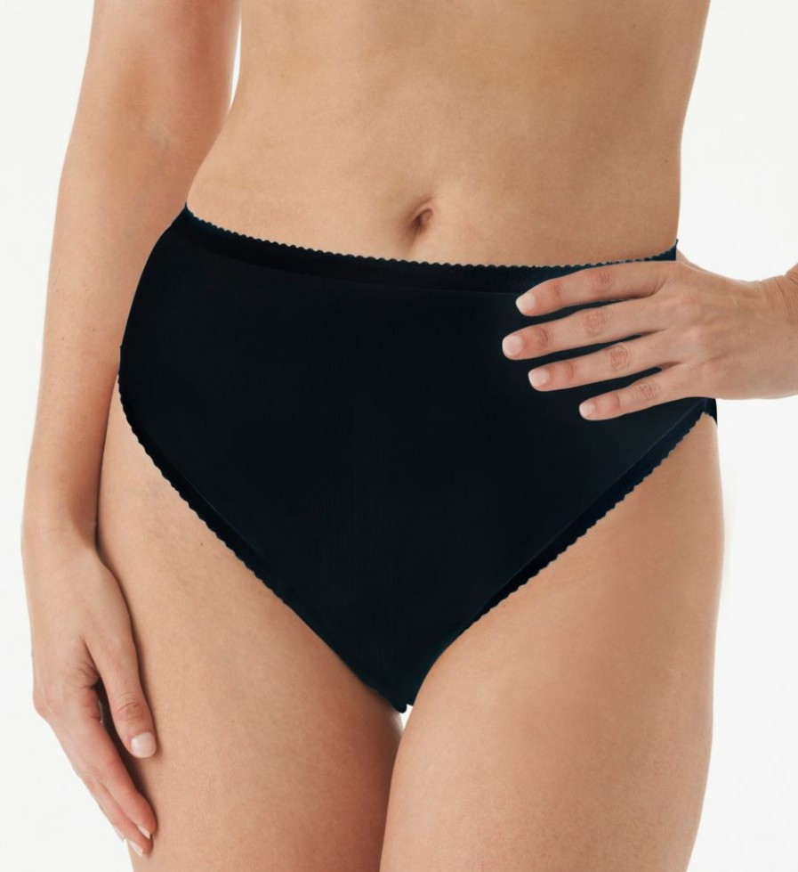 Brief Panties * | Excellent Shadowline Spandex Hi-Leg Brief Panty 17805