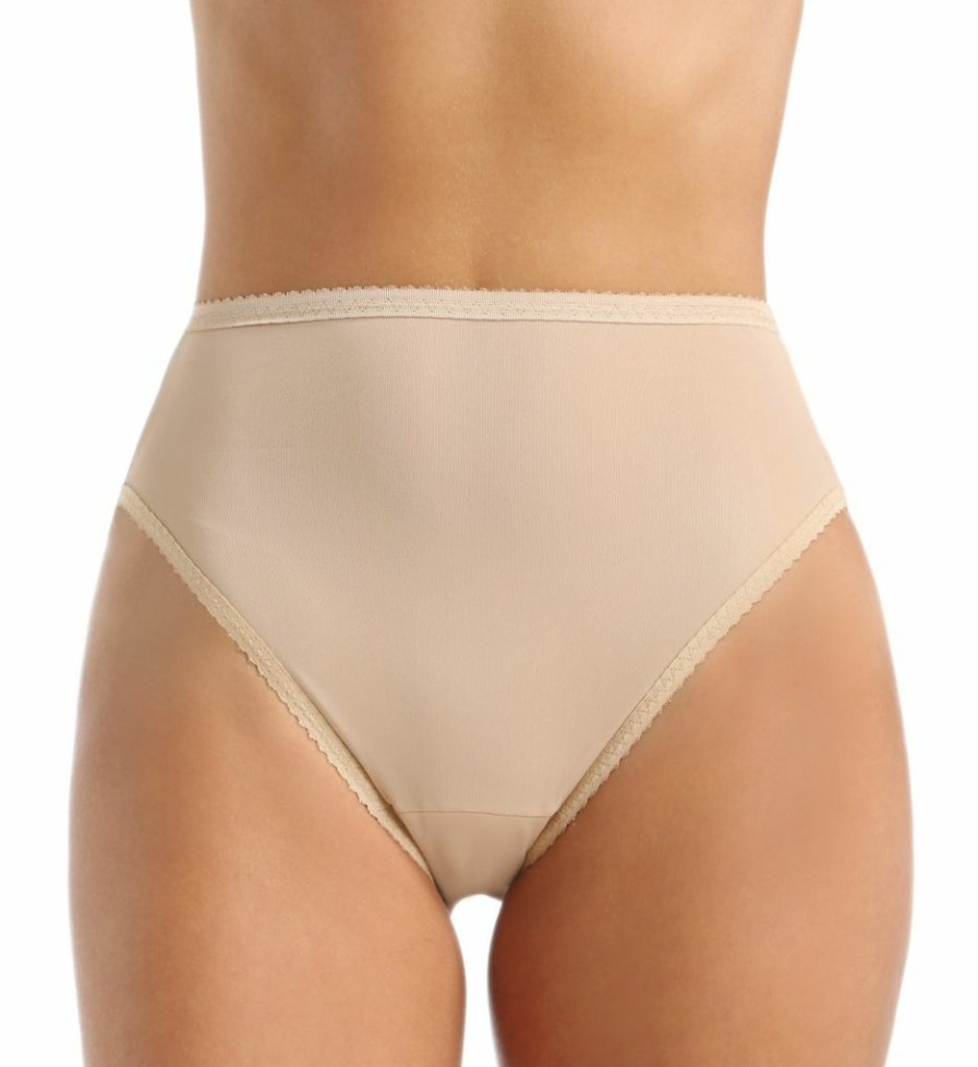 Brief Panties * | Excellent Shadowline Spandex Hi-Leg Brief Panty 17805