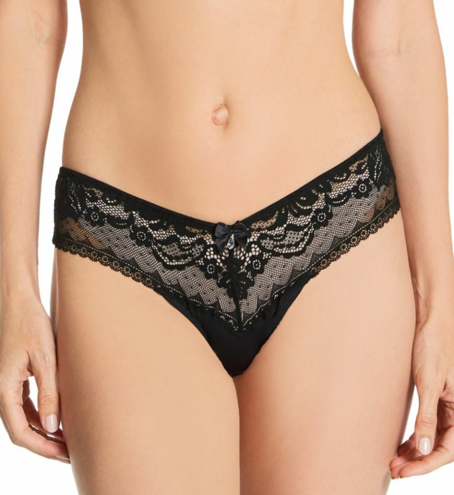 Brief Panties * | Exceptional Design Pour Moi Aura V Brief Panty 21804 Black