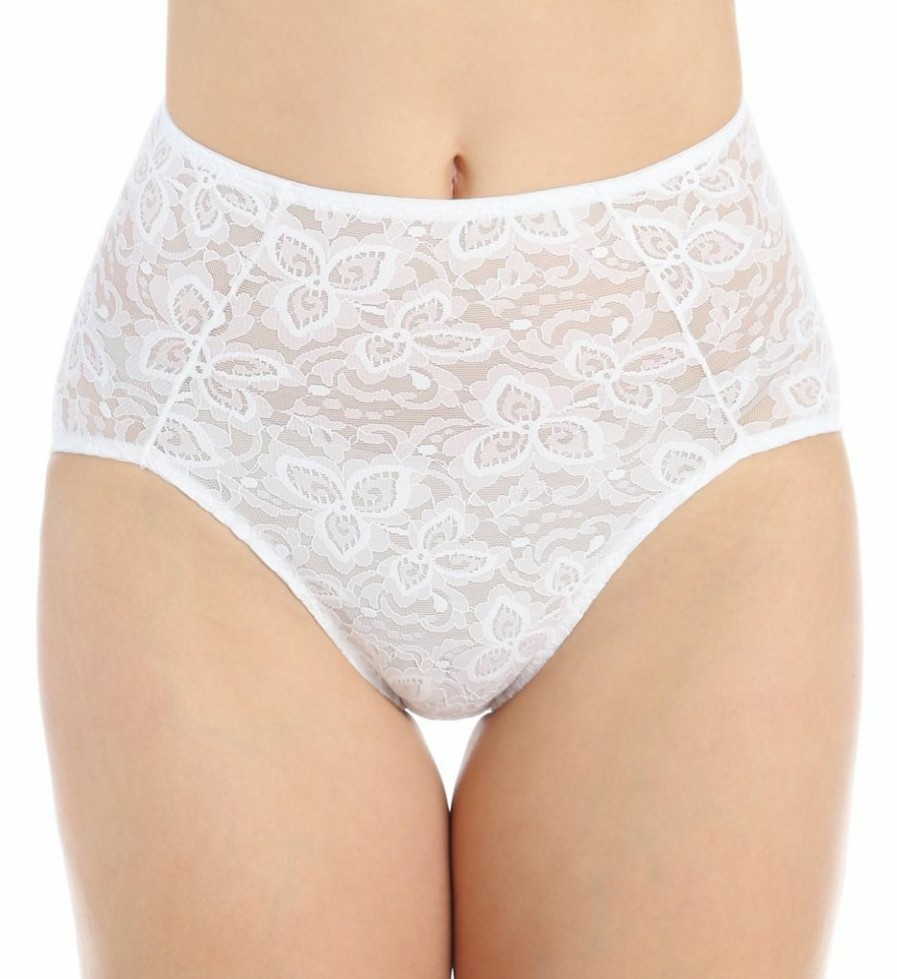 Lace Panties * | Delicate Design Bali Lace 'N Smooth Shaping Brief Panty 8L14 Rosewood